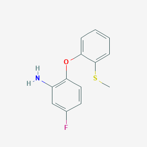 5-Fluoro-2-(2-methylsulfanylphenoxy)aniline
