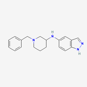 molecular formula C19H22N4 B8410541 N-(1-benzylpiperidin-3-yl)-1H-indazol-5-amine 