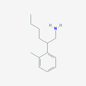 molecular formula C13H21N B8410551 2-(2-Methylphenyl)hexylamine 