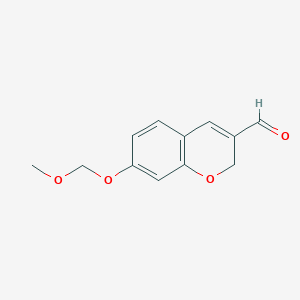 molecular formula C12H12O4 B8410561 7-(methoxymethoxy)-2H-chromene-3-carbaldehyde 