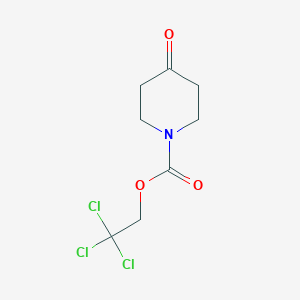 molecular formula C8H10Cl3NO3 B8410568 2,2,2-Trichloroethyl 4-oxopiperidine-1-carboxylate 