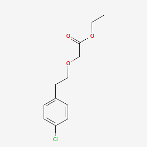 molecular formula C12H15ClO3 B8410584 [2-(4-Chloro-phenyl)-ethoxy]-acetic acid ethyl ester 