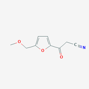 molecular formula C9H9NO3 B8410598 3-(5-Methoxymethyl-furan-2-yl)-3-oxo-propionitrile 