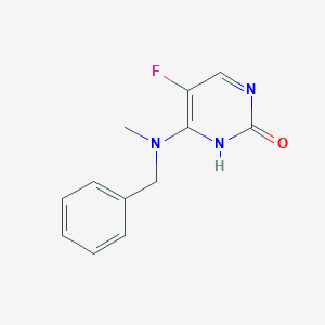 molecular formula C12H12FN3O B8410642 4-(benzyl(methyl)amino)-5-fluoropyrimidin-2(1H)-one 