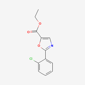 Ethyl 2-(2-chlorophenyl)-1,3-oxazole-5-carboxylate