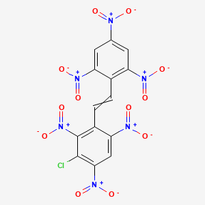 2-Chloro-1,3,5-trinitro-4-[2-(2,4,6-trinitrophenyl)ethenyl]benzene