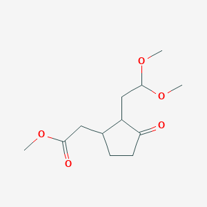 Methyl[2-(2,2-dimethoxyethyl)-3-oxocyclopentyl]acetate