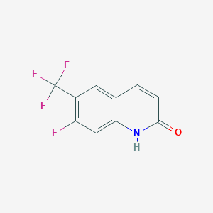 molecular formula C10H5F4NO B8410679 7-Fluoro-6-(trifluoromethyl)quinolin-2(1H)-one CAS No. 1239463-39-8