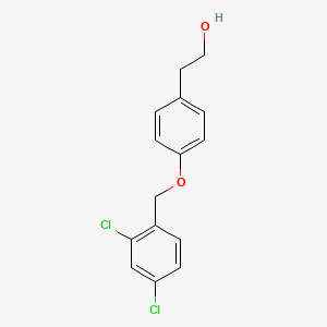 molecular formula C15H14Cl2O2 B8410741 4-(2,4-Dichlorobenzyloxy)-phenethyl alcohol 