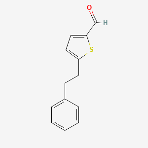 molecular formula C13H12OS B8410770 5-Phenethylthiophene-2-carbaldehyde 