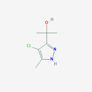 2-(4-chloro-5-methyl-1H-pyrazol-3-yl)propan-2-ol