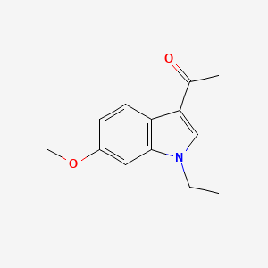 molecular formula C13H15NO2 B8410819 1-(1-Ethyl-6-methoxy-1H-indol-3-yl)ethanone 