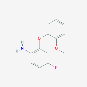 4-Fluoro-2-(2-methoxyphenoxy)aniline