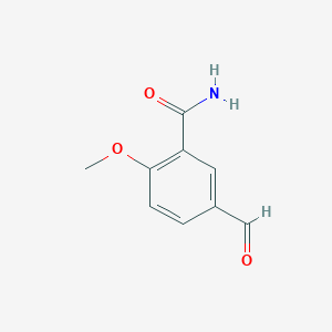 molecular formula C9H9NO3 B8410872 3-Carbamoyl-4-methoxy-benzaldehyde 