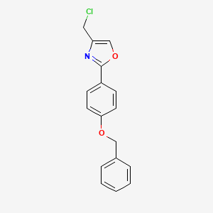 2-(4-Benzyloxy-phenyl)-4-chloromethyl-oxazole
