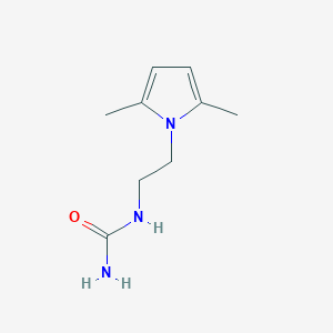 molecular formula C9H15N3O B8410929 2-(2,5-Dimethyl-1-pyrolyl)ethylurea 
