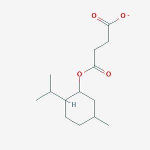 molecular formula C14H23O4- B8410961 4-{[5-Methyl-2-(propan-2-yl)cyclohexyl]oxy}-4-oxobutanoate 