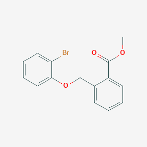molecular formula C15H13BrO3 B8411006 Methyl 2-(2-bromophenoxymethyl)benzoate 
