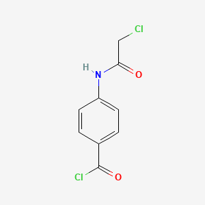 molecular formula C9H7Cl2NO2 B8411048 4-Chloroacetylaminobenzoic acid chloride 