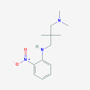 molecular formula C13H21N3O2 B8411053 N,N,2,2-tetramethyl-N'-(2-nitrophenyl)propane-1,3-diamine 