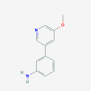 molecular formula C12H12N2O B8411082 3-(5-Methoxy-pyridin-3-yl)-phenylamine 