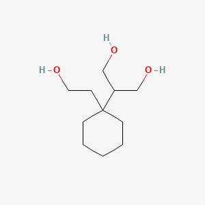 molecular formula C11H22O3 B8411086 2-[1-(2-Hydroxyethyl)cyclohexyl]propane-1,3-diol 