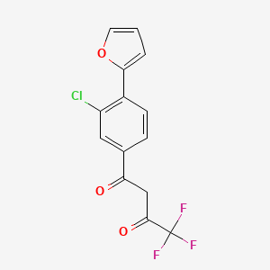 1-[3-Chloro-4-(2-furyl)phenyl]-4,4,4-trifluoro-1,3-butanedione