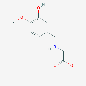 Methyl 2-(3-hydroxy-4-methoxybenzylamino)acetate