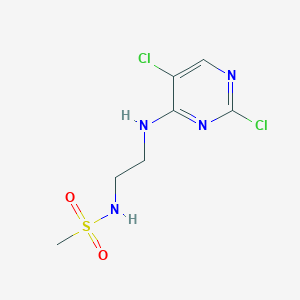 molecular formula C7H10Cl2N4O2S B8411127 N-[2-(2,5-dichloro-pyrimidin-4-ylamino)-ethyl]-methanesulfonamide 