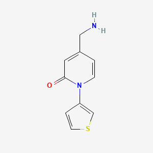 molecular formula C10H10N2OS B8411134 4-aminomethyl-1-thiophen-3-yl-1H-pyridin-2-one 