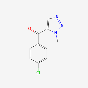 molecular formula C10H8ClN3O B8411139 (4-Chlorophenyl)(1-methyl-1H-1,2,3-triazol-5-yl)methanone 