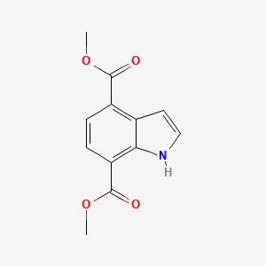 molecular formula C12H11NO4 B8411152 4,7-Dimethoxycarbonylindole 