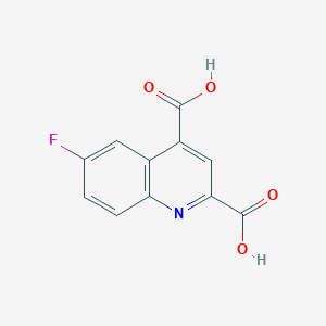 molecular formula C11H6FNO4 B8411178 6-Fluoroquinoline-2,4-dicarboxylic acid 