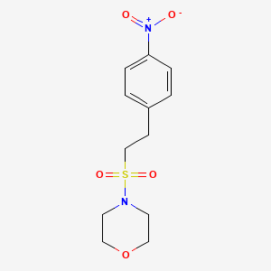 molecular formula C12H16N2O5S B8411186 4-[2-(4-Nitro-phenyl)-ethanesulfonyl]-morpholine 