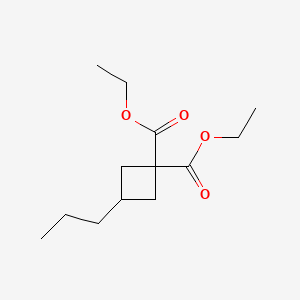 3-n-Propylcyclobutane-1,1-dicarboxylic acid diethyl ester