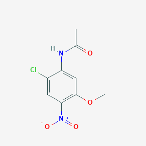 molecular formula C9H9ClN2O4 B8411239 2'-Chloro-5'-methoxy-4'-nitroacetanilide 