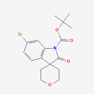 Tert-butyl 6-bromo-2-oxo-2',3',5',6'-tetrahydrospiro[indoline-3,4'-pyran]-1-carboxylate