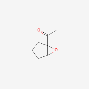molecular formula C7H10O2 B8411259 Cyclopentane, 1-acetyl-1,2-epoxy- 