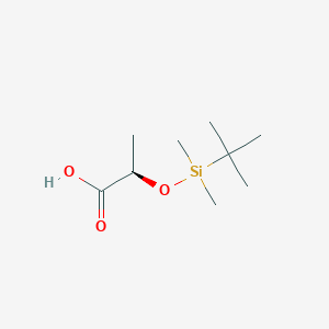 molecular formula C9H20O3Si B8411288 (R)-(+)-2-(tert-butyldimethylsilyloxy)propanoic acid 