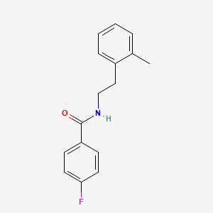 molecular formula C16H16FNO B8411298 1-(4-Fluorobenzoylamino)-2-(2-methylphenyl)ethane 