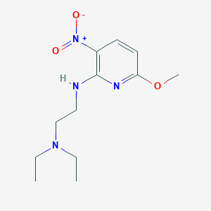 molecular formula C12H20N4O3 B8411350 2-(Diethylaminoethylamino)-3-nitro-6-methoxypyridine 