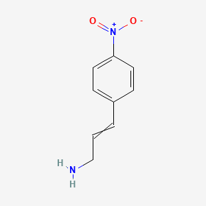 3-(4-Nitrophenyl)prop-2-enyl amine