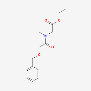 Ethyl 2-[methyl-(2-phenylmethoxyacetyl)amino]acetate