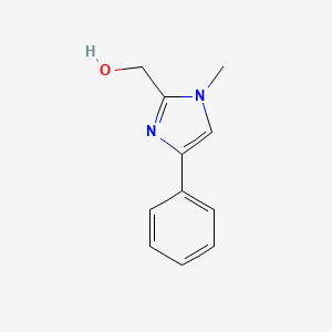 molecular formula C11H12N2O B8411507 (1-Methyl-4-phenyl-1H-imidazol-2-yl)-methanol 