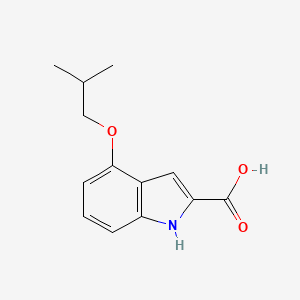 molecular formula C13H15NO3 B8411526 4-Isobutoxy-1H-indole-2-carboxylic acid 