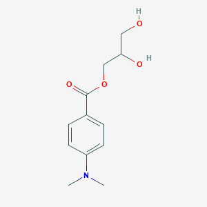 molecular formula C12H17NO4 B8411552 2,3-Dihydroxypropyl 4-dimethylaminobenzoate 