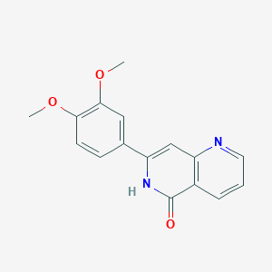 7-(3,4-Dimethoxy-phenyl)-[1,6]naphthyridine-5-ol