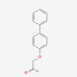 molecular formula C14H12O2 B8411600 [[1,1'-Biphenyl]-4-yloxy]-acetaldehyde 