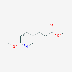 molecular formula C10H13NO3 B8411614 Methyl 3-(2-methoxy-5-pyridyl)propionate 