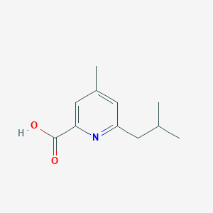 molecular formula C11H15NO2 B8411615 6-Isobutyl-4-methyl-pyridine-2-carboxylic acid 